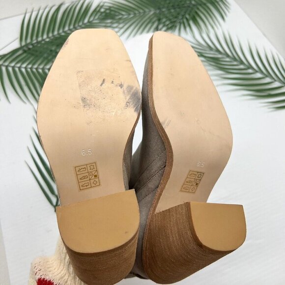 Jeffrey Campbell Cromwell Size 6.5 Suede Grey Cut Out Western Ankle Cutout Boot - Picture 11 of 14